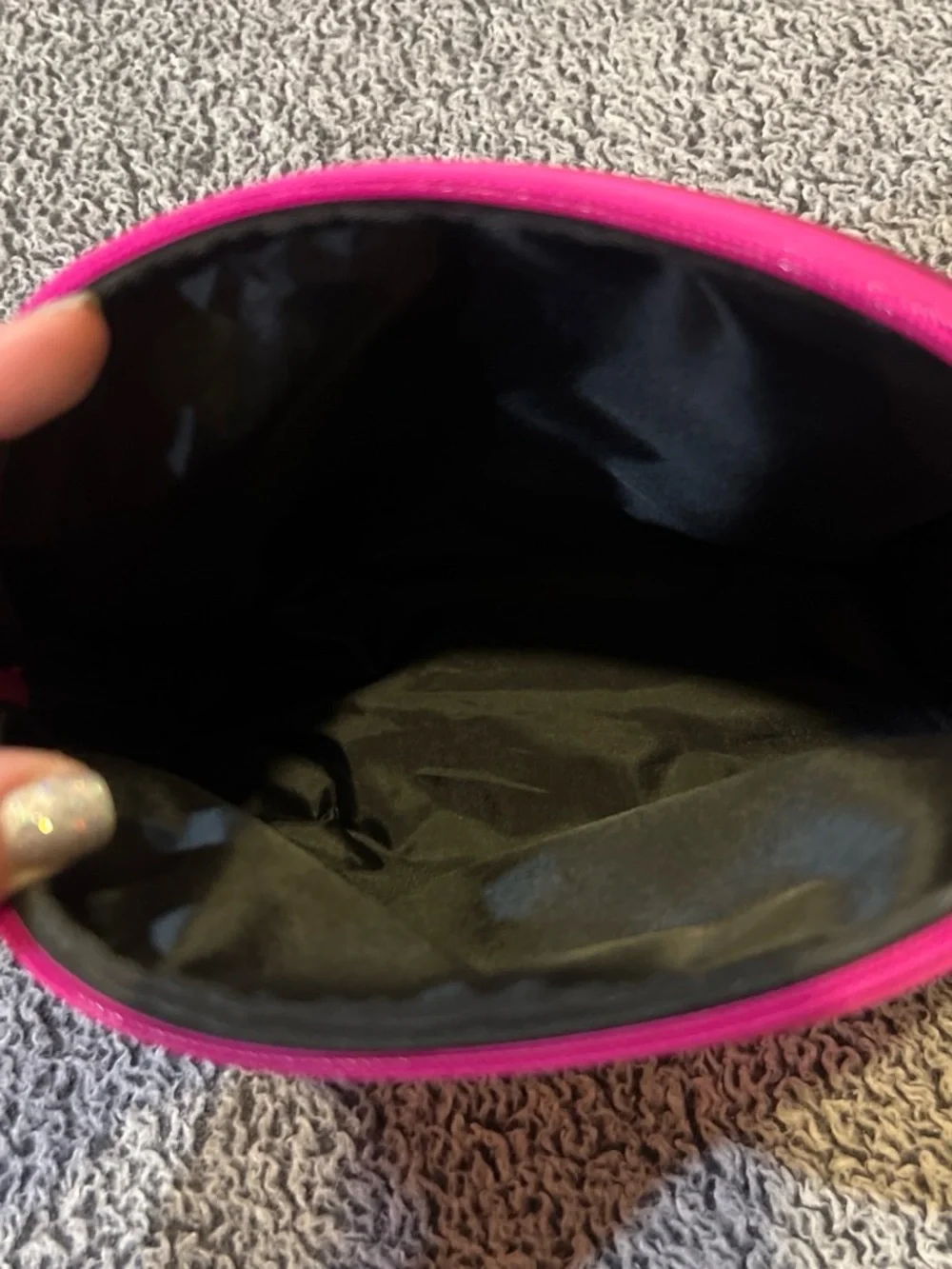 Ulta Beauty Hot Pink Metallic Cosmetic Pouch Duo